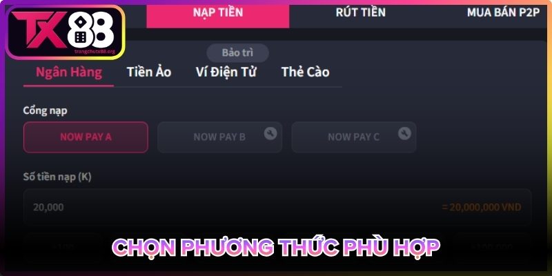 Chọn phương thức giao dịch phù hợp nhu cầu