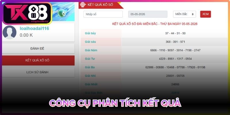 Công cụ phân tích kết quả chi tiết